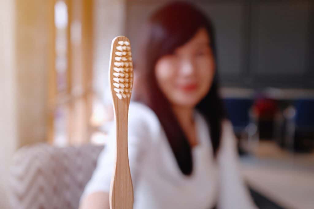 wooden toothbrush