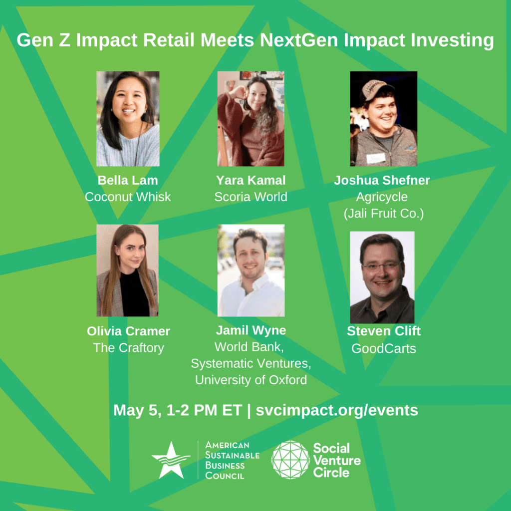 Gen Z Entrepreneurs Meet the Next Generation of Impact Investors event